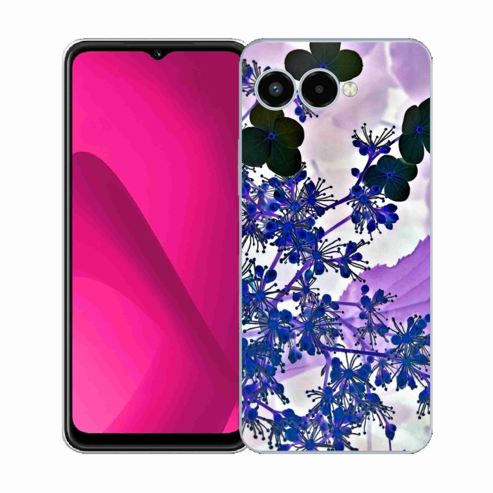 Gélový kryt mmCase na T-Mobile T Phone 3 - kvet hortenzie