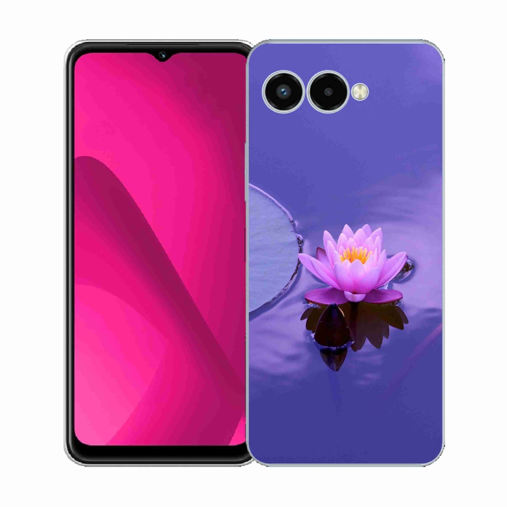 Gélový kryt mmCase na T-Mobile T Phone 3 - kvet na hladine