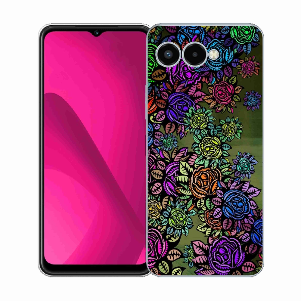 Gélový kryt mmCase na T-Mobile T Phone 3 - kvety 6