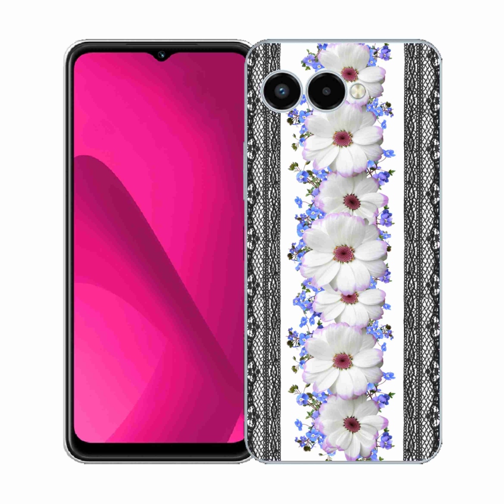 Gélový kryt mmCase na T-Mobile T Phone 3 - kvety 8
