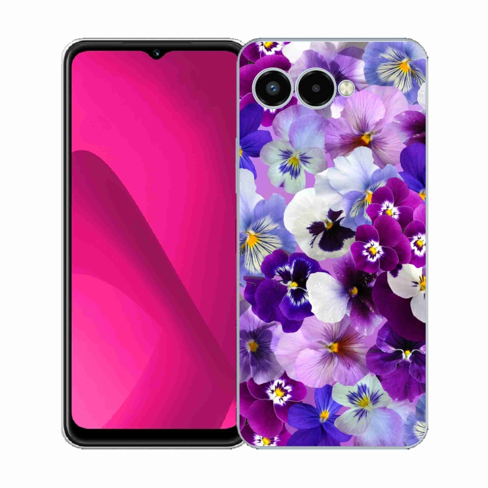 Gélový kryt mmCase na T-Mobile T Phone 3 - kvety 9