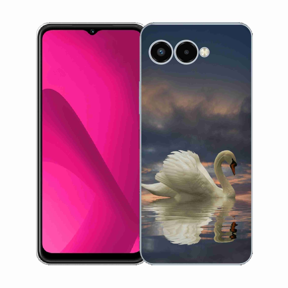Gélový kryt mmCase na T-Mobile T Phone 3 - labuť