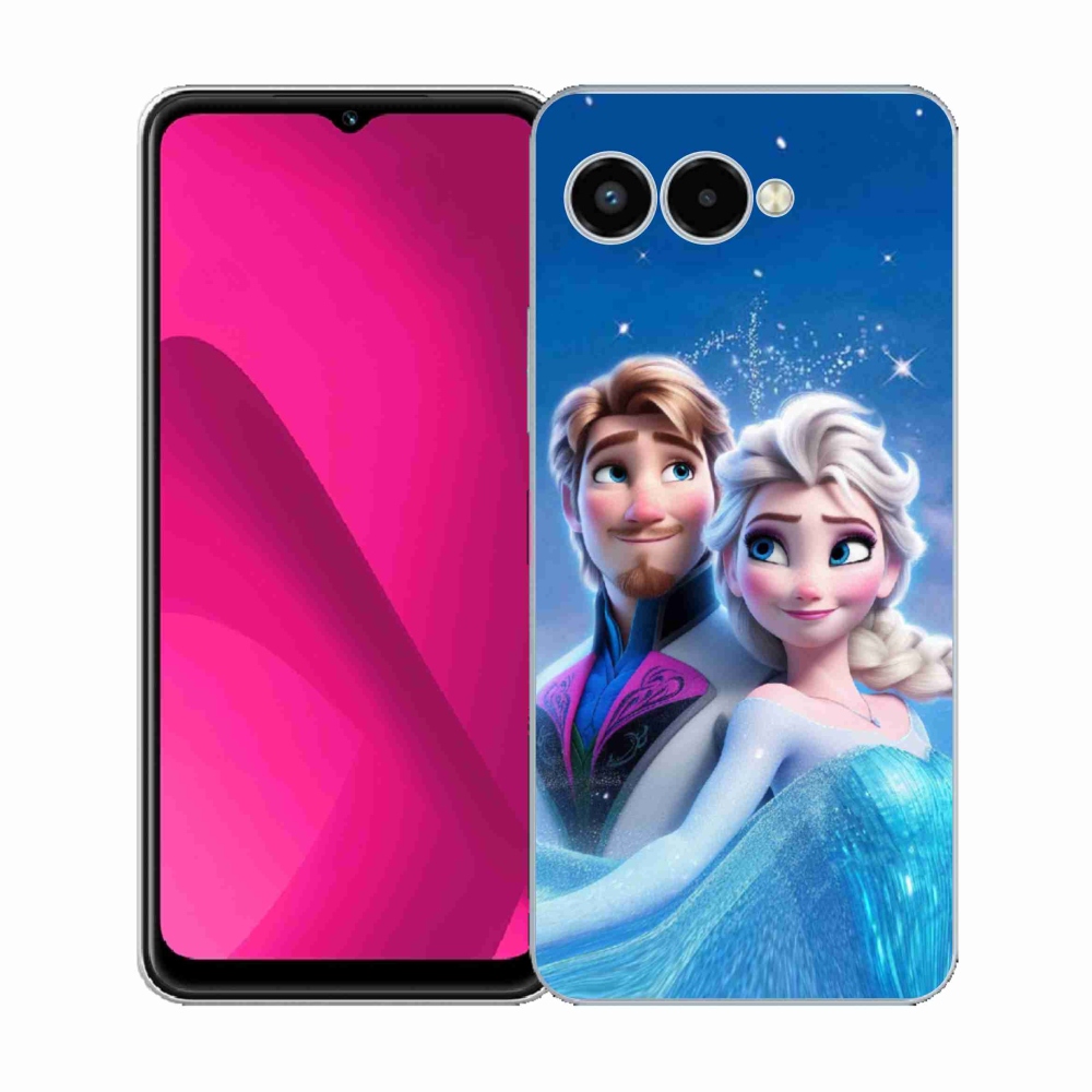 Gélový kryt mmCase na T-Mobile T Phone 3 - ľadové kráľovstvo 1