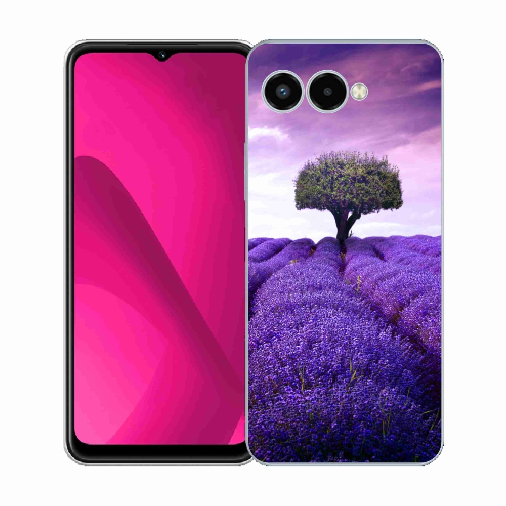 Gélový kryt mmCase na T-Mobile T Phone 3 - levanduľová lúka