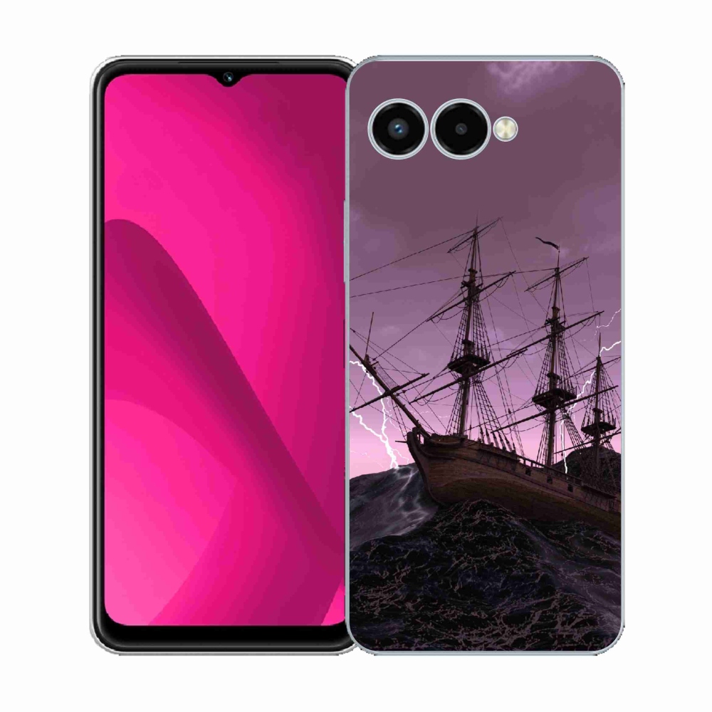 Gélový kryt mmCase na T-Mobile T Phone 3 - loď v búrke