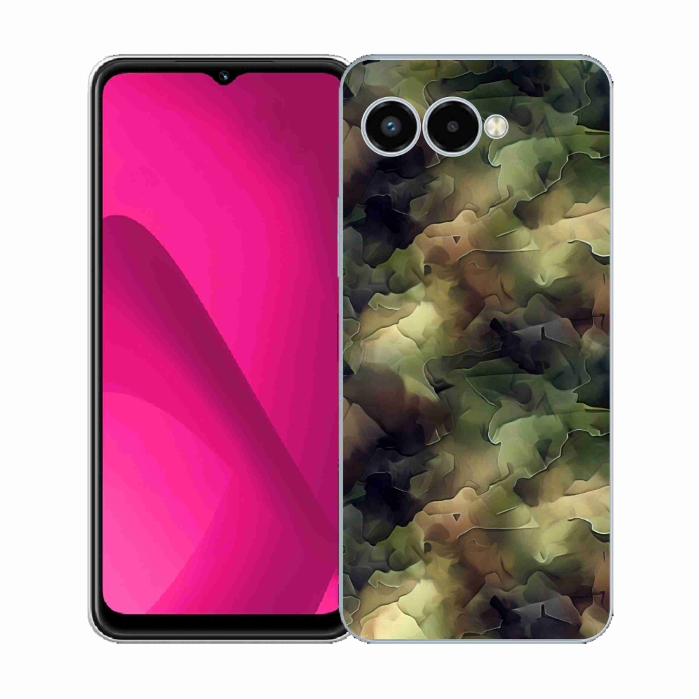 Gélový kryt mmCase na T-Mobile T Phone 3 - maskáčový vzor 10