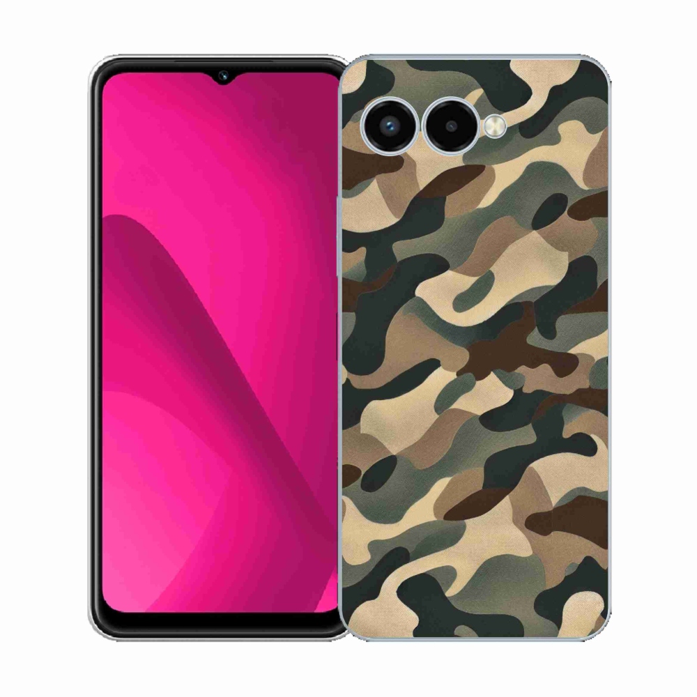 Gélový kryt mmCase na T-Mobile T Phone 3 - maskáčový vzor 11