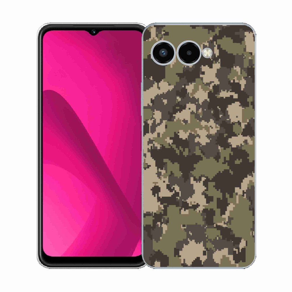 Gélový kryt mmCase na T-Mobile T Phone 3 - maskáčový vzor 12