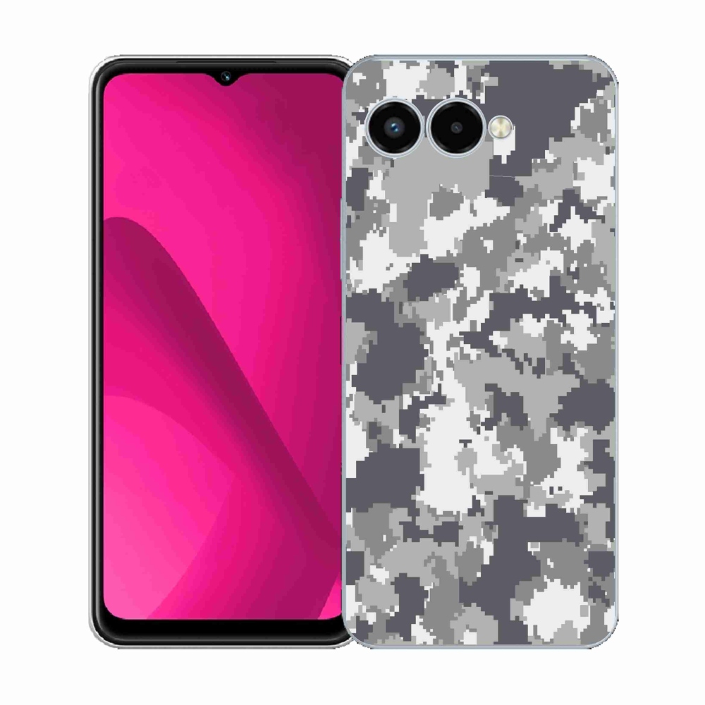 Gélový kryt mmCase na T-Mobile T Phone 3 - maskáčový vzor 2
