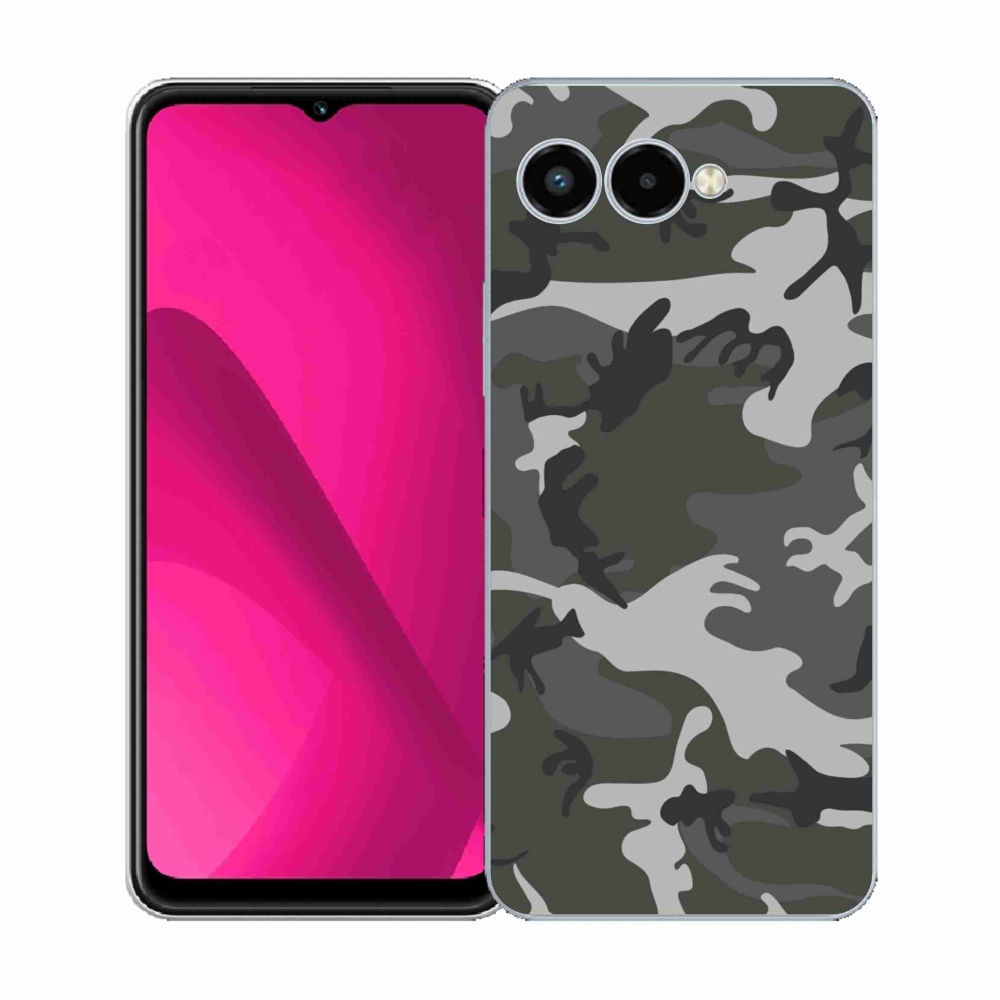 Gélový kryt mmCase na T-Mobile T Phone 3 - maskáčový vzor