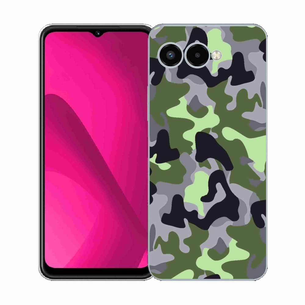 Gélový kryt mmCase na T-Mobile T Phone 3 - maskáčový vzor 7