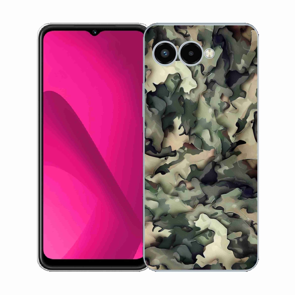 Gélový kryt mmCase na T-Mobile T Phone 3 - maskáčový vzor 9