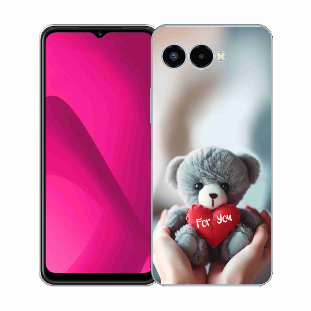 Gélový kryt mmCase na T-Mobile T Phone 3 - medvedík pre zamilovaných