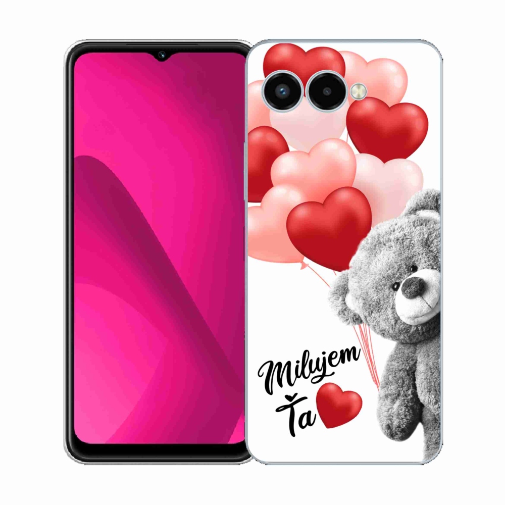 Gélový kryt mmCase na T-Mobile T Phone 3 - milujem Ťa sk