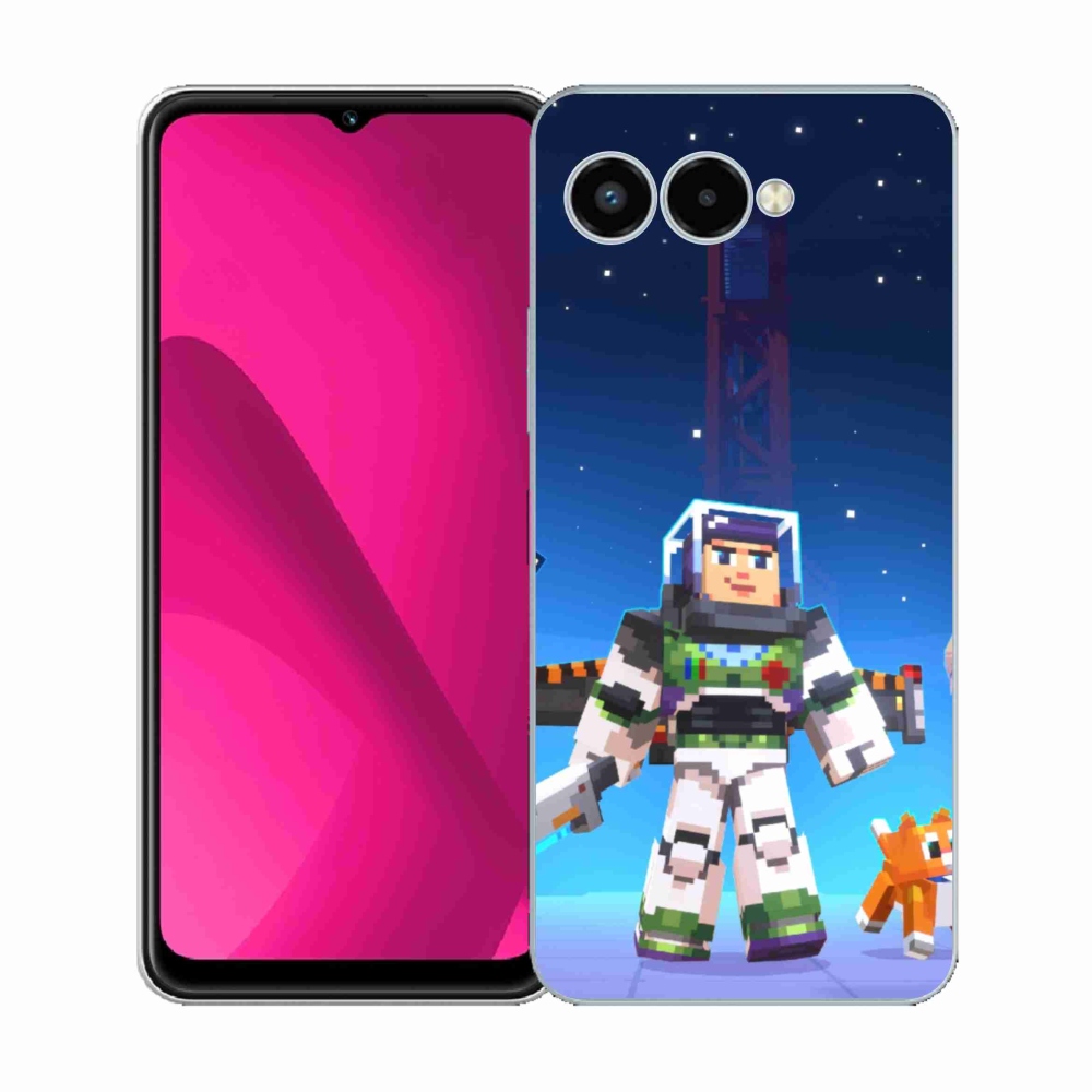 Gélový kryt mmCase na T-Mobile T Phone 3 - minecraft 2