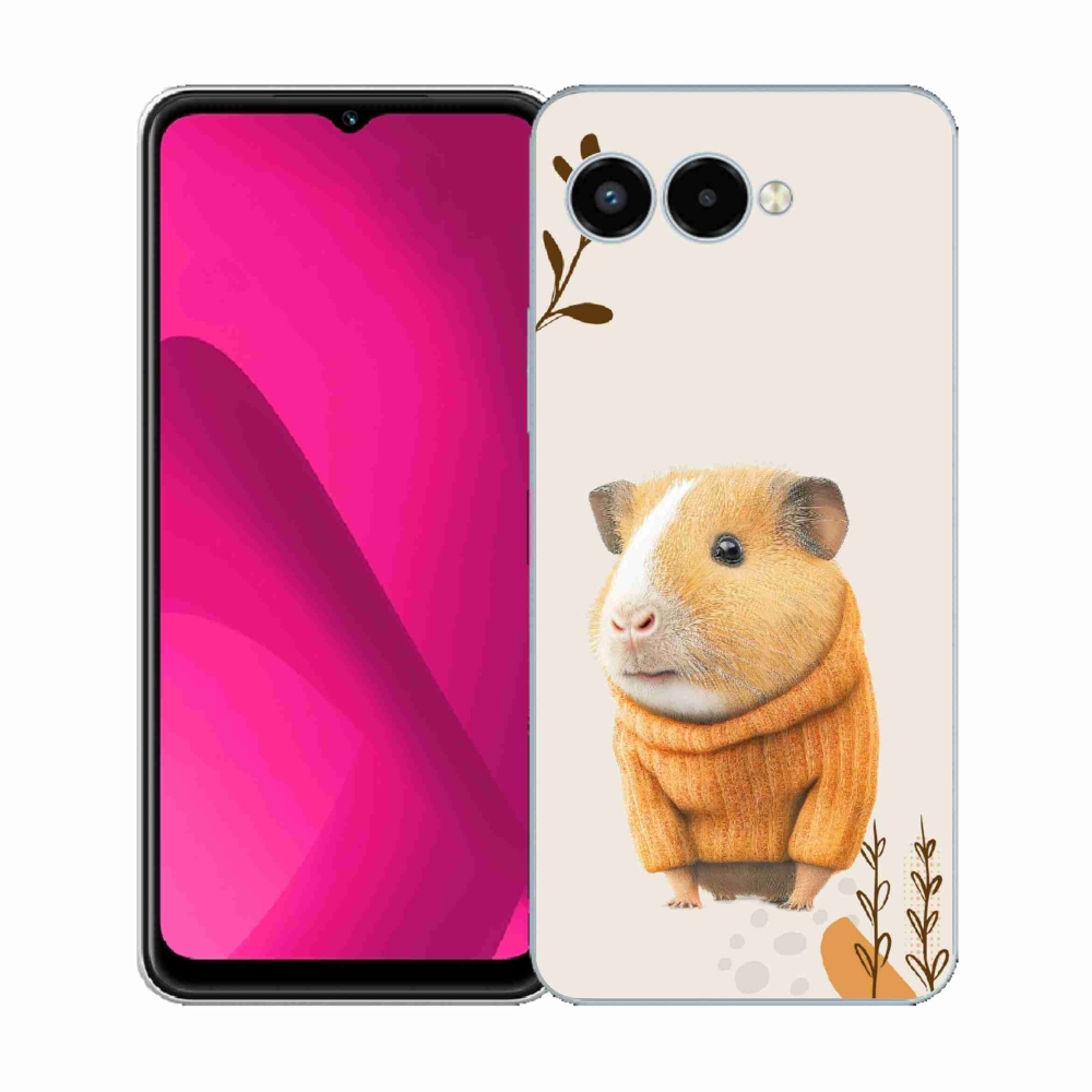 Gélový kryt mmCase na T-Mobile T Phone 3 - morča vo svetri