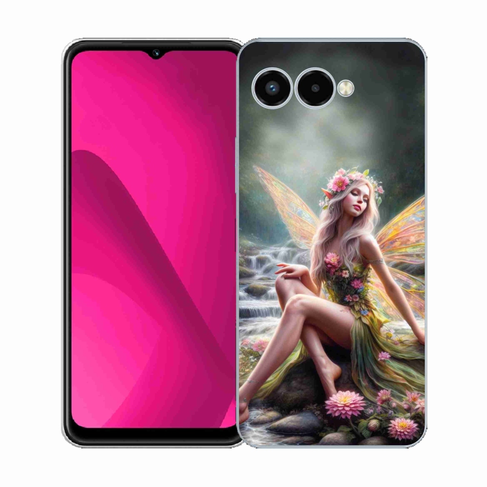 Gélový kryt mmCase na T-Mobile T Phone 3 - motýlia žena 1