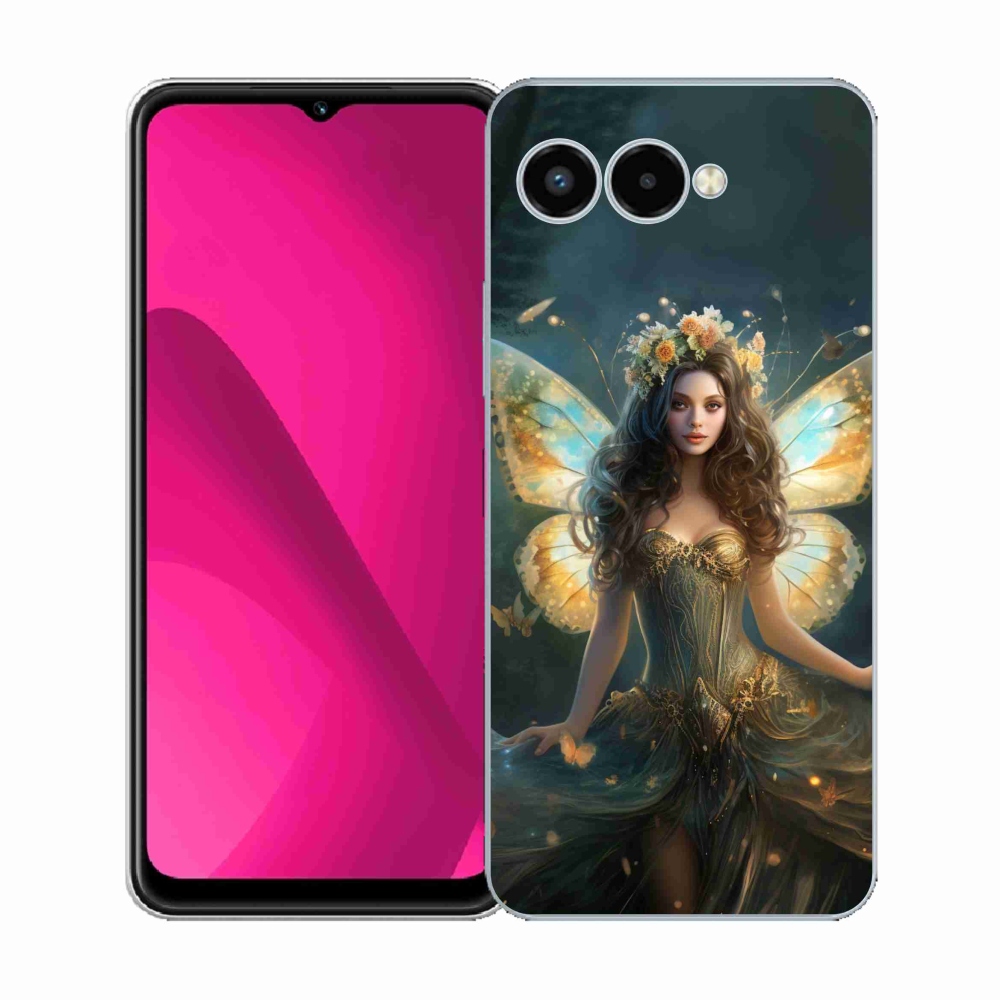 Gélový kryt mmCase na T-Mobile T Phone 3 - motýlia žena