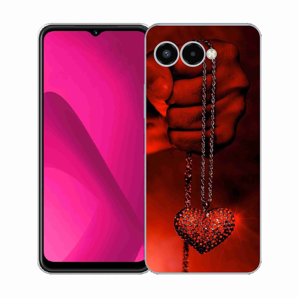 Gélový kryt mmCase na T-Mobile T Phone 3 - náhrdelník