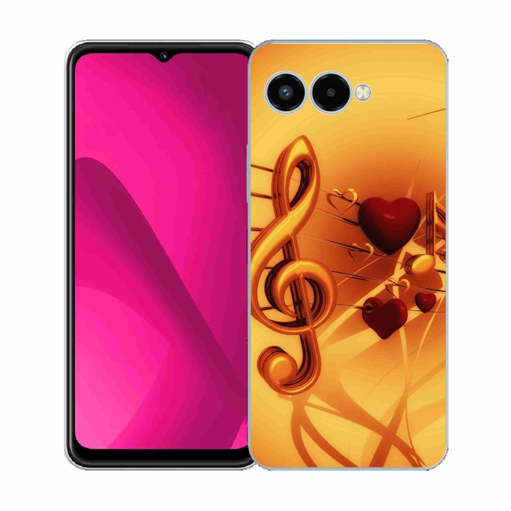 Gélový kryt mmCase na T-Mobile T Phone 3 - noty