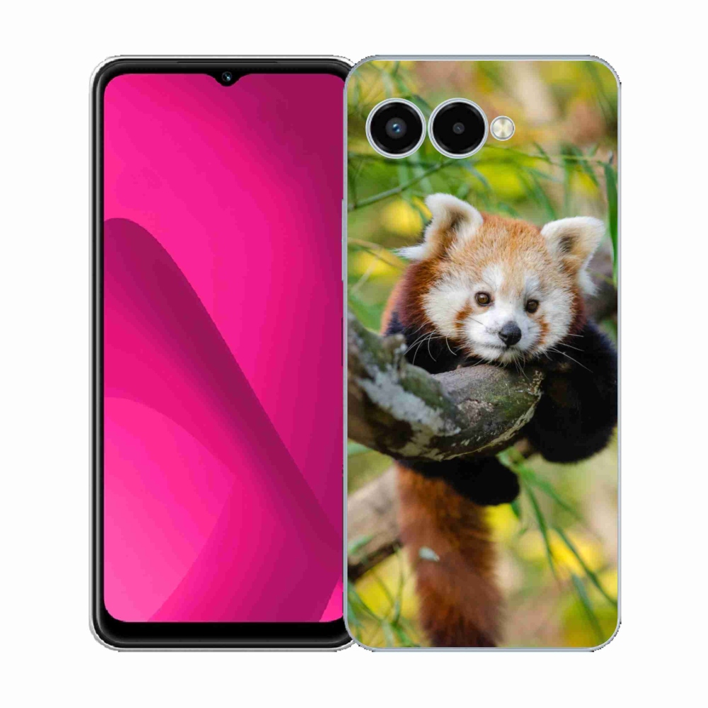 Gélový kryt mmCase na T-Mobile T Phone 3 - panda červená