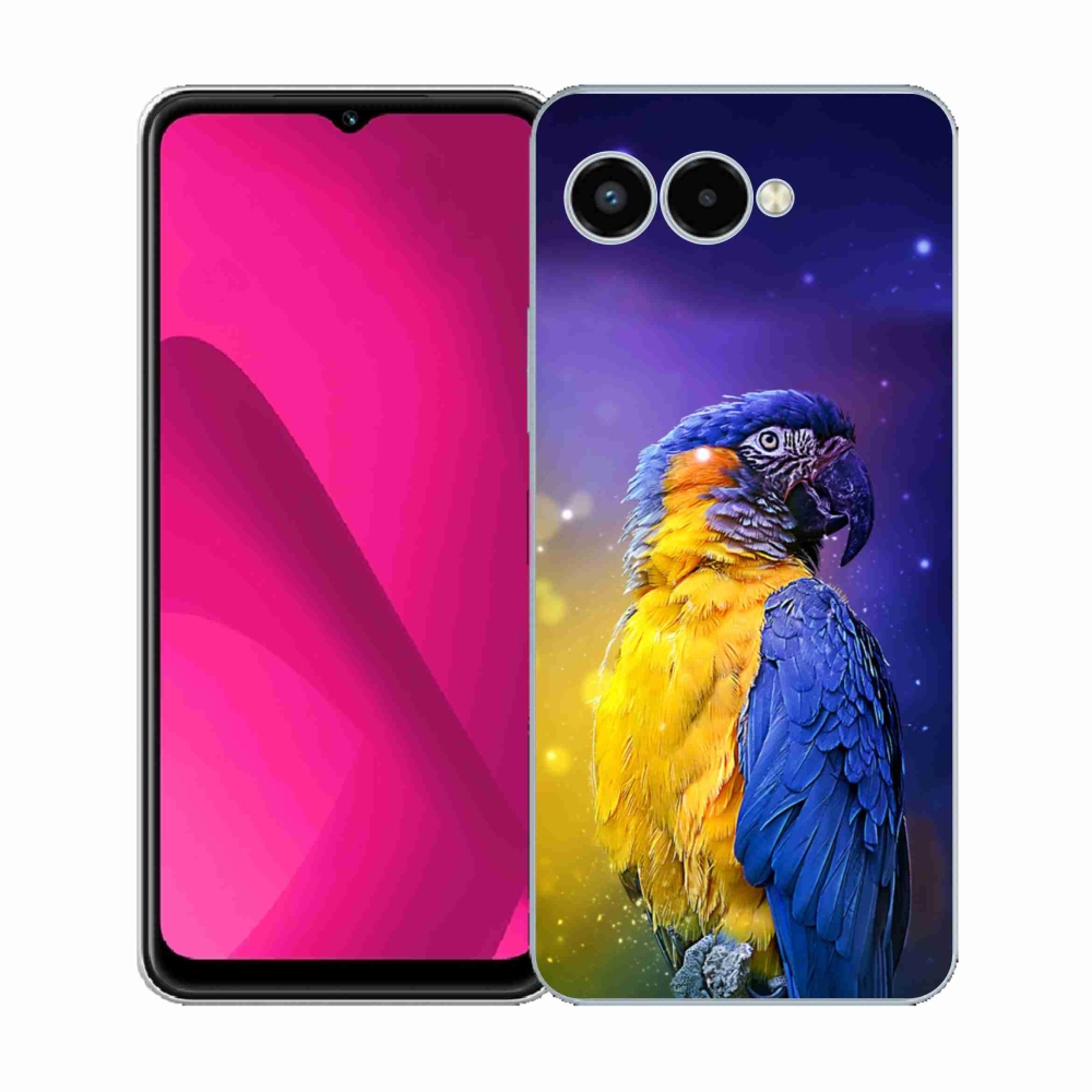 Gélový kryt mmCase na T-Mobile T Phone 3 - papagáj ara 1
