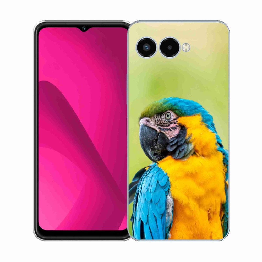 Gélový kryt mmCase na T-Mobile T Phone 3 - papagáj ara 2