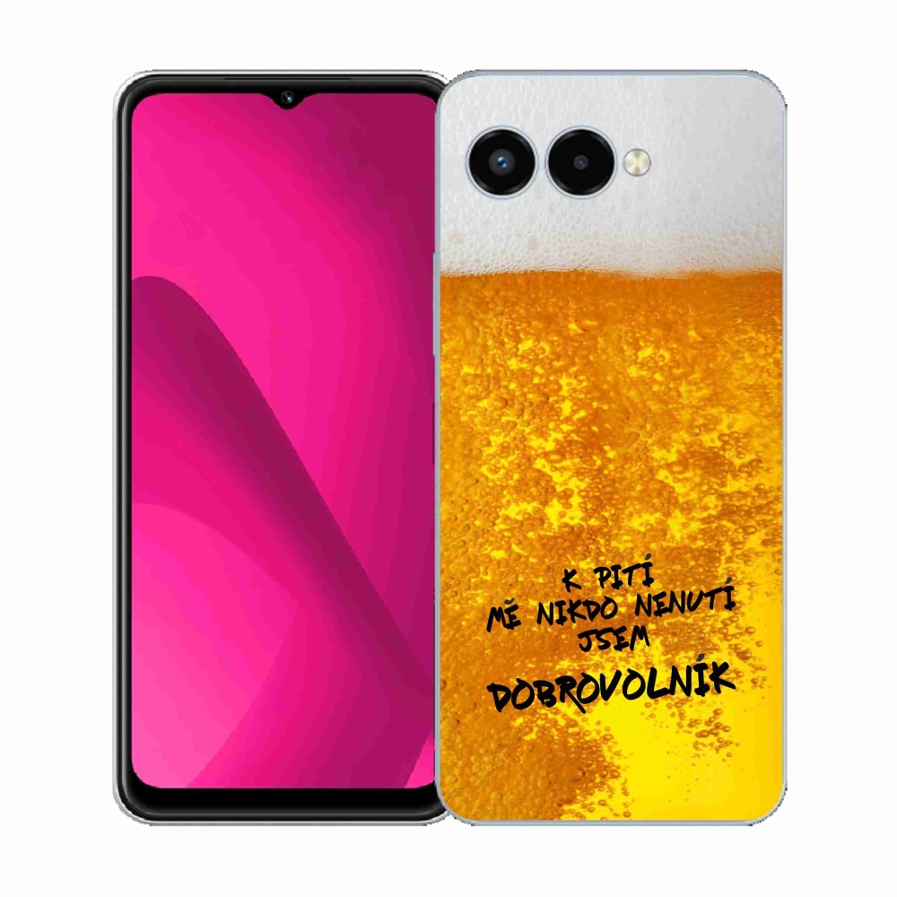 Gélový kryt mmCase na T-Mobile T Phone 3 - pivný motív 4