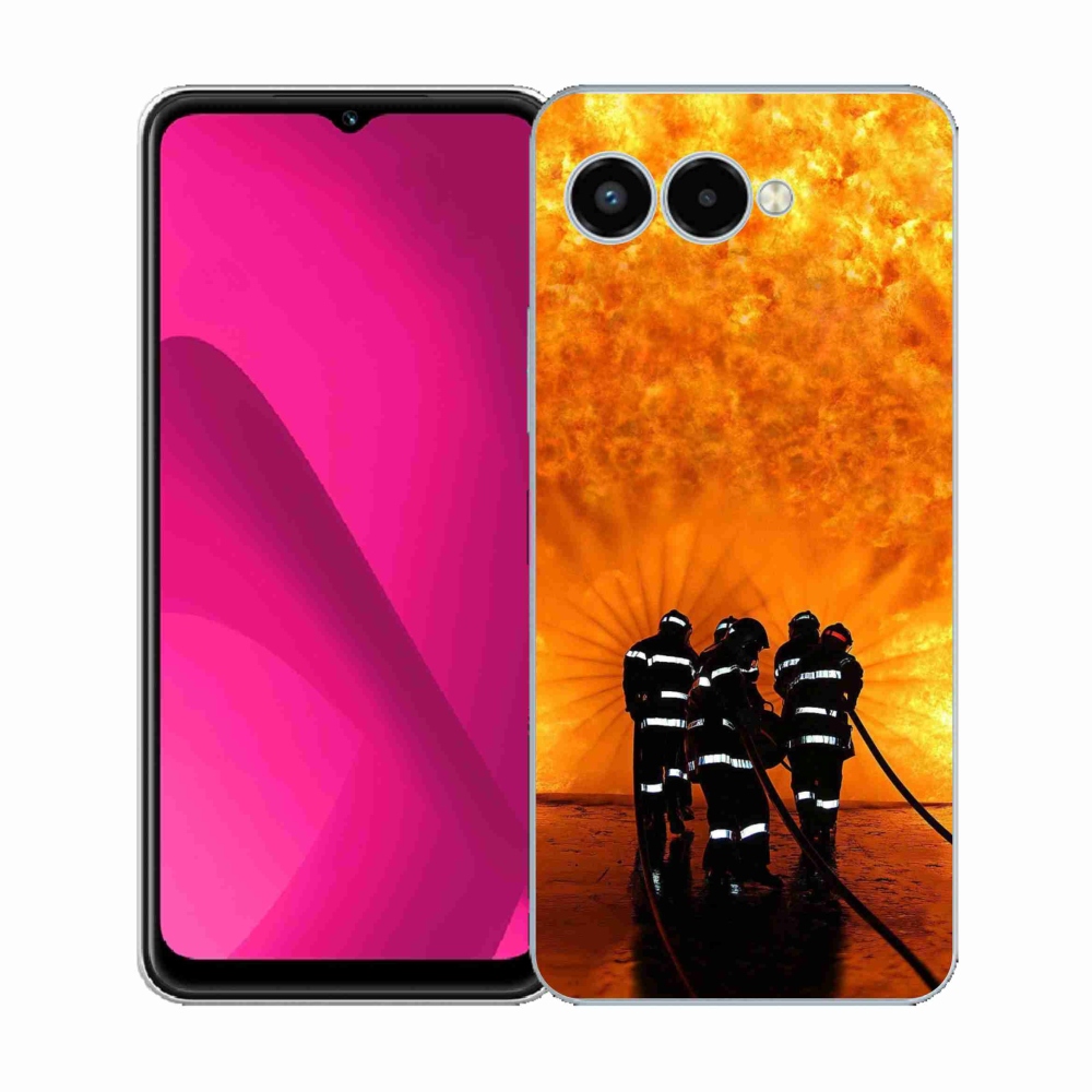Gélový kryt mmCase na T-Mobile T Phone 3 - požiar
