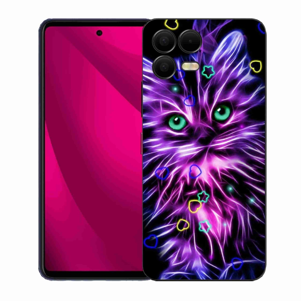 Gélový kryt mmCase na T-Mobile T Phone 3 Pro - abstraktná mačka