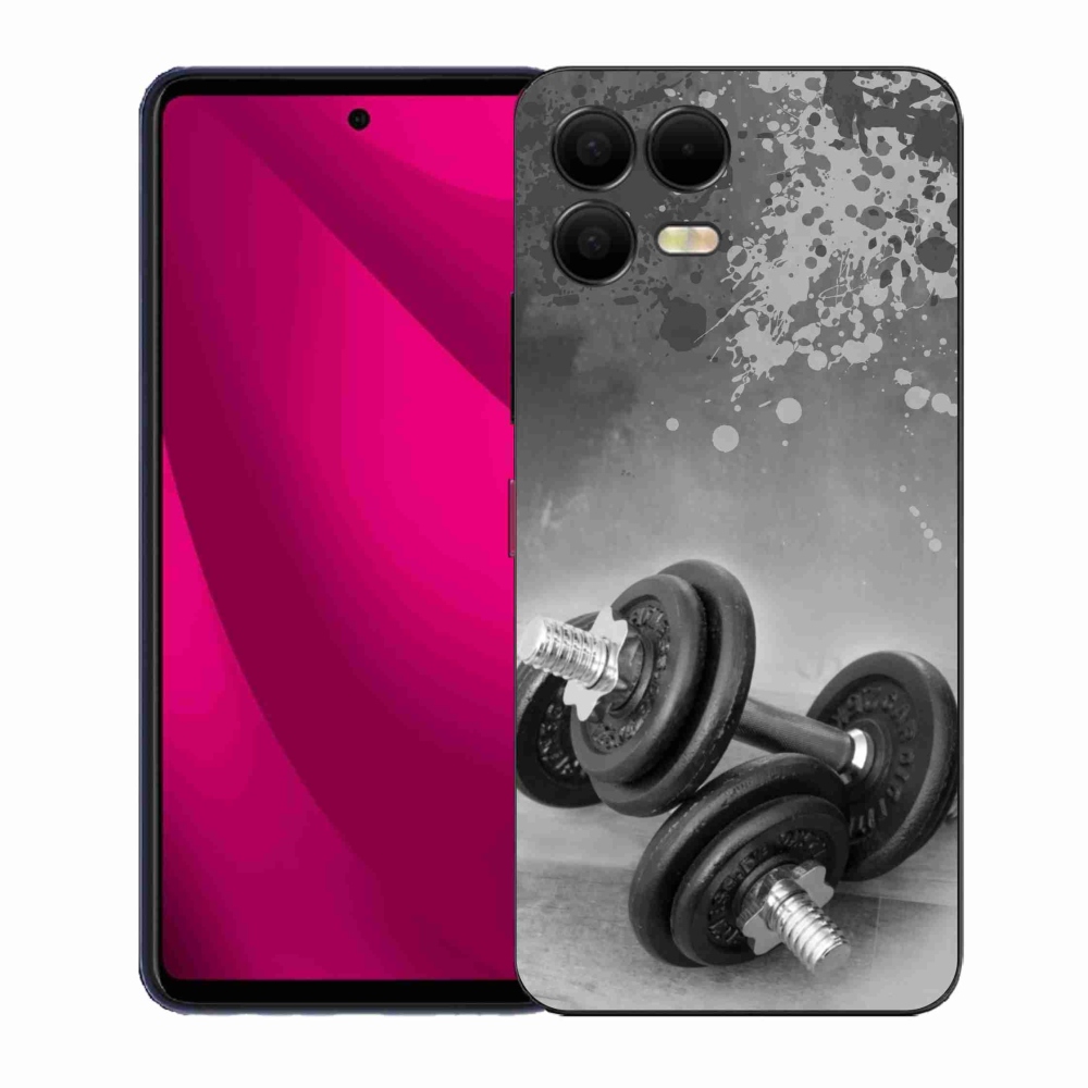 Gélový kryt mmCase na T-Mobile T Phone 3 Pro - činky 1