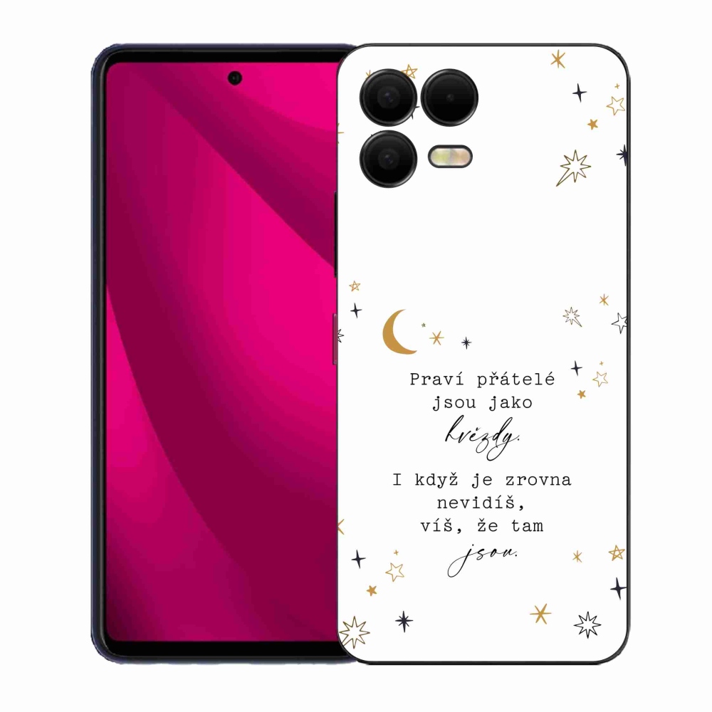 Gélový kryt mmCase na T-Mobile T Phone 3 Pro - citát 6 biele pozadie