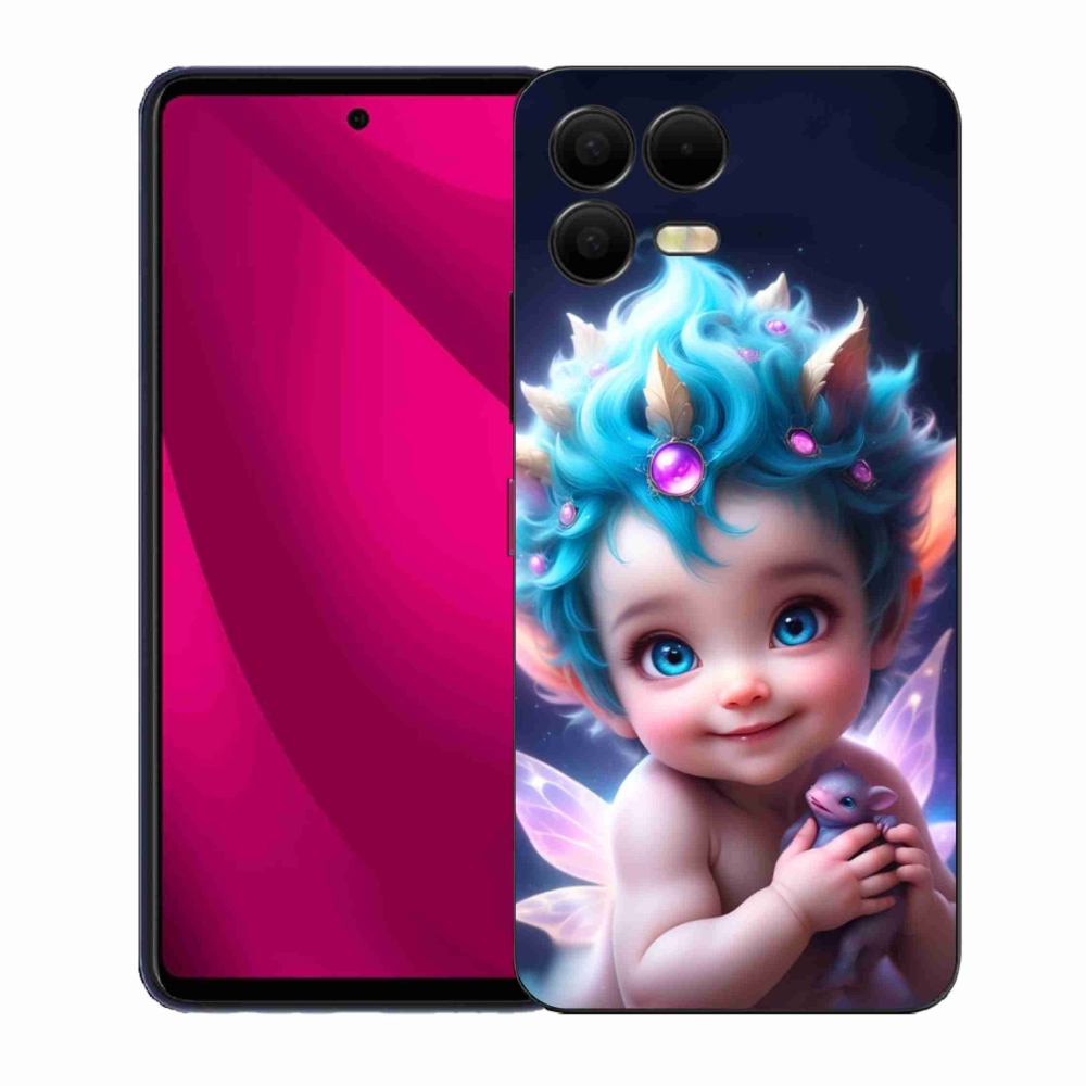 Gélový kryt mmCase na T-Mobile T Phone 3 Pro - dieťa s motýlími krídlami