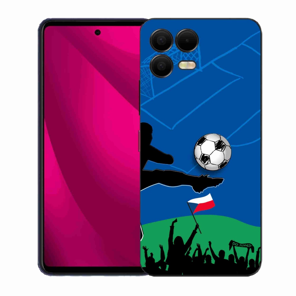 Gélový kryt mmCase na T-Mobile T Phone 3 Pro - fanúšikovia futbalu