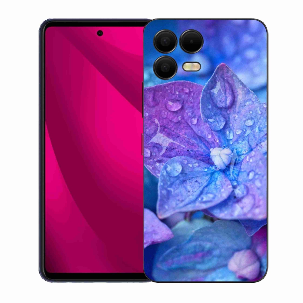 Gélový kryt mmCase na T-Mobile T Phone 3 Pro - fialový kvet