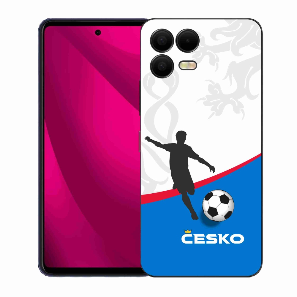 Gélový kryt mmCase na T-Mobile T Phone 3 Pro - futbal Česko 1