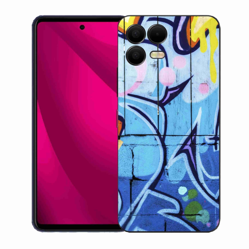 Gélový kryt mmCase na T-Mobile T Phone 3 Pro - graffiti
