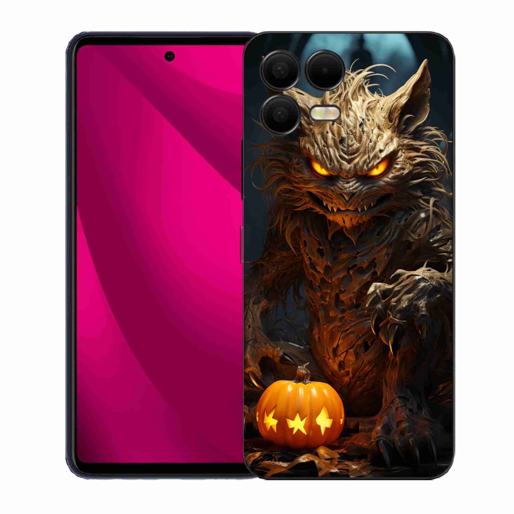 Gélový kryt mmCase na T-Mobile T Phone 3 Pro - halloweenska príšera