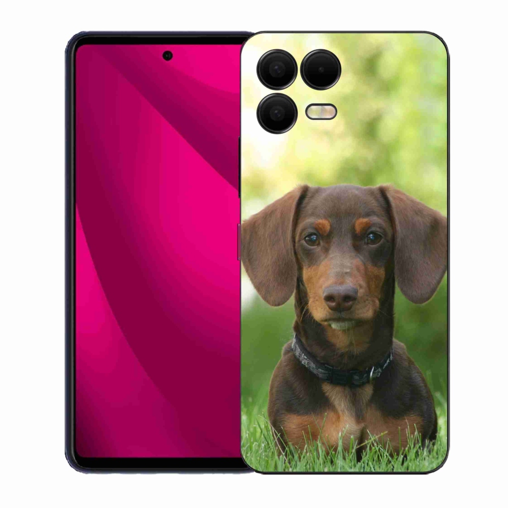 Gélový kryt mmCase na T-Mobile T Phone 3 Pro - hnedý jazvečík