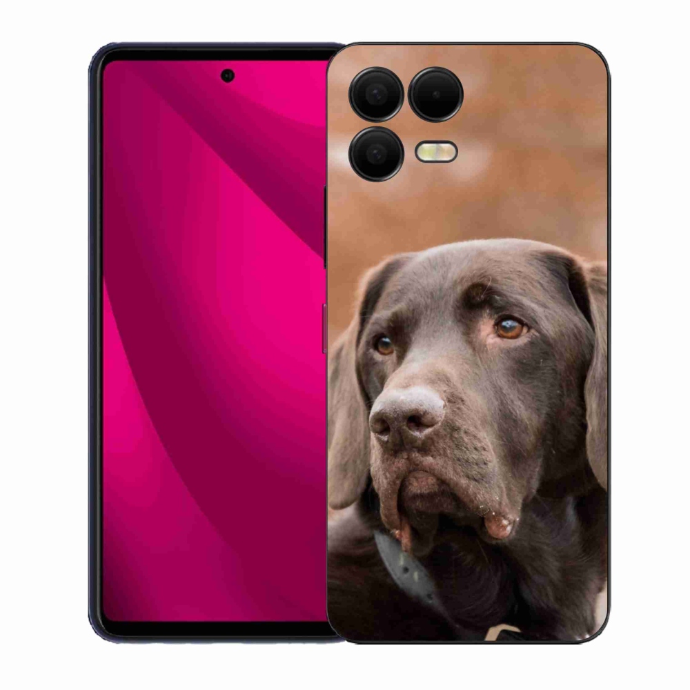 Gélový kryt mmCase na T-Mobile T Phone 3 Pro - hnedý labrador