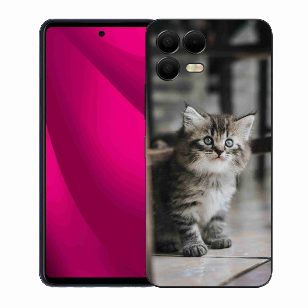 Gélový kryt mmCase na T-Mobile T Phone 3 Pro - mačiatko