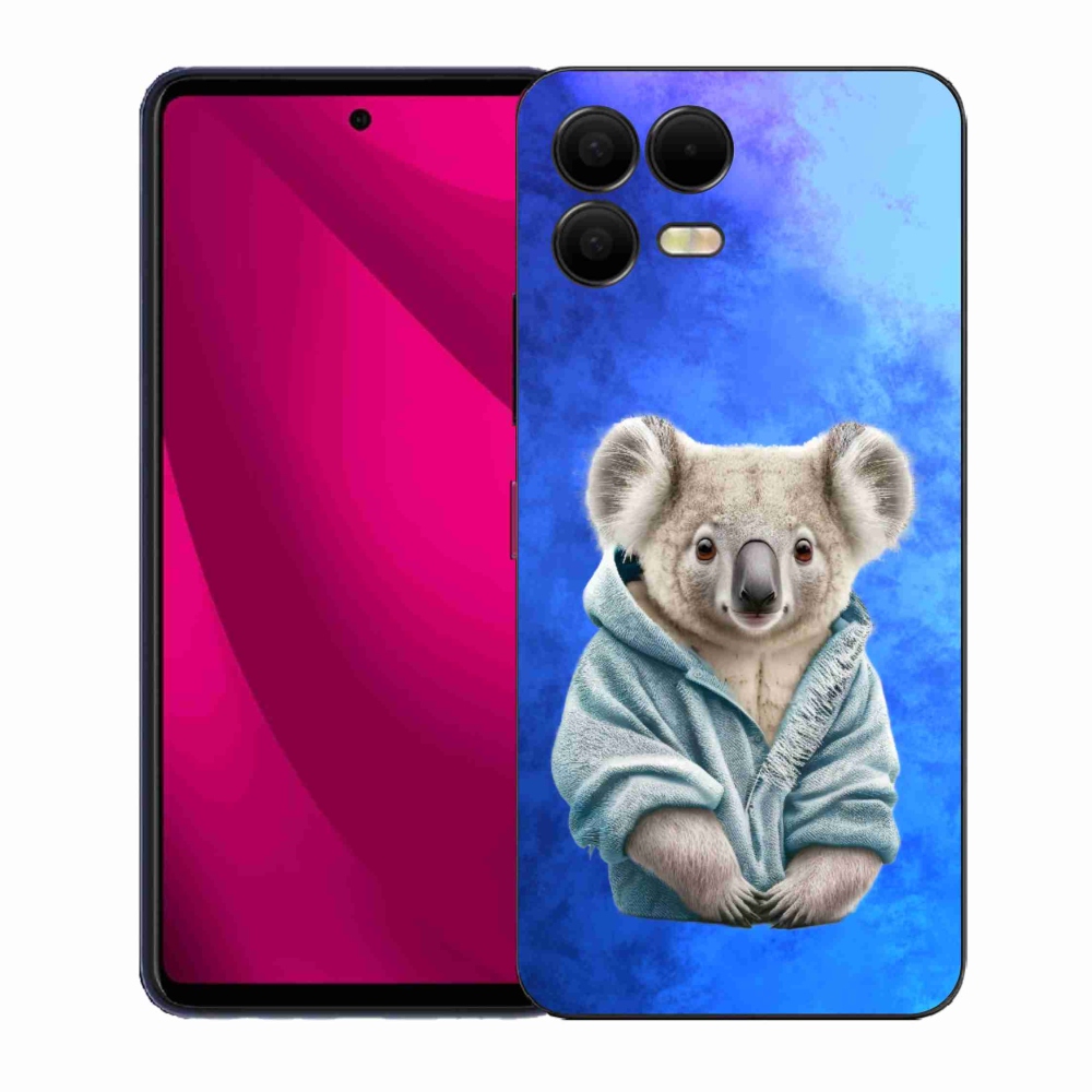 Gélový kryt mmCase na T-Mobile T Phone 3 Pro - koala vo svetri