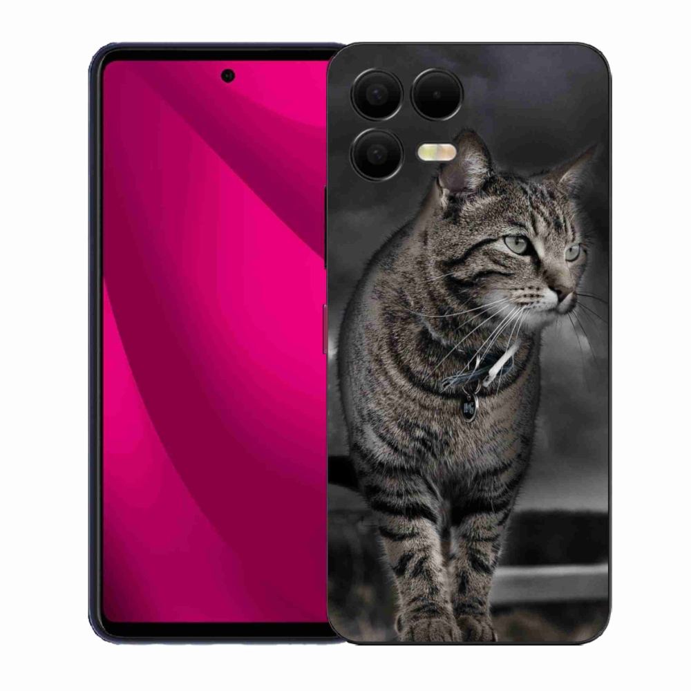 Gélový kryt mmCase na T-Mobile T Phone 3 Pro - mačka