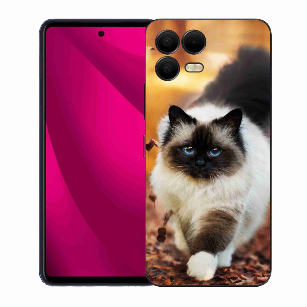 Gélový kryt mmCase na T-Mobile T Phone 3 Pro - mačka