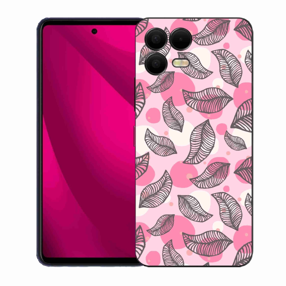 Gélový kryt mmCase na T-Mobile T Phone 3 Pro - kreslené padajúce listy