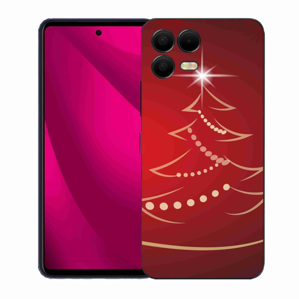 Gélový kryt mmCase na T-Mobile T Phone 3 Pro - kreslený vianočný stromček