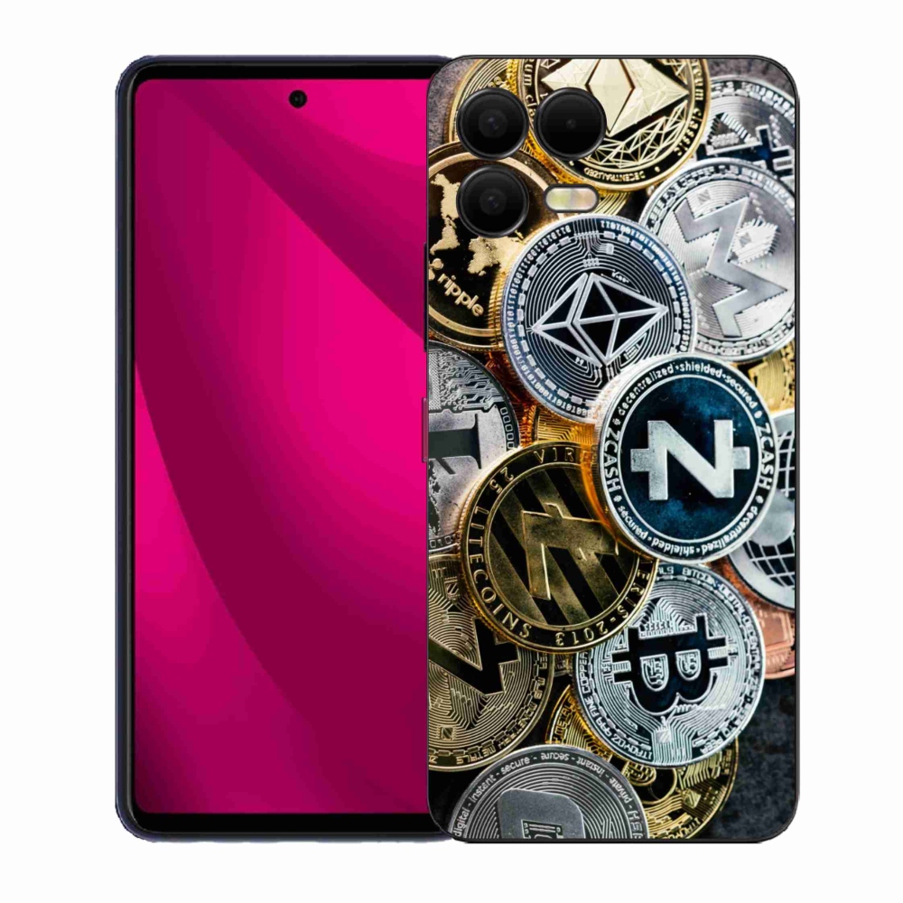 Gélový kryt mmCase na T-Mobile T Phone 3 Pro - kryptomeny