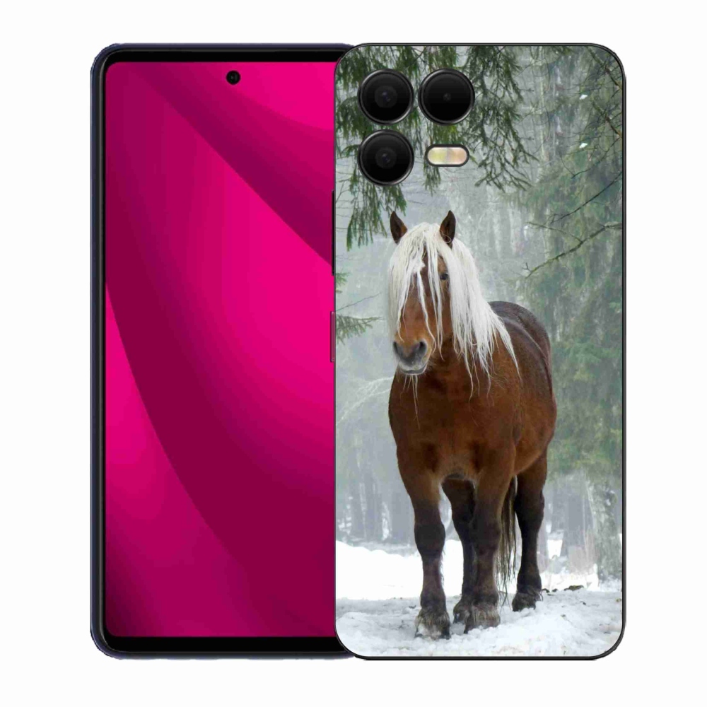 Gélový kryt mmCase na T-Mobile T Phone 3 Pro - kôň v lese
