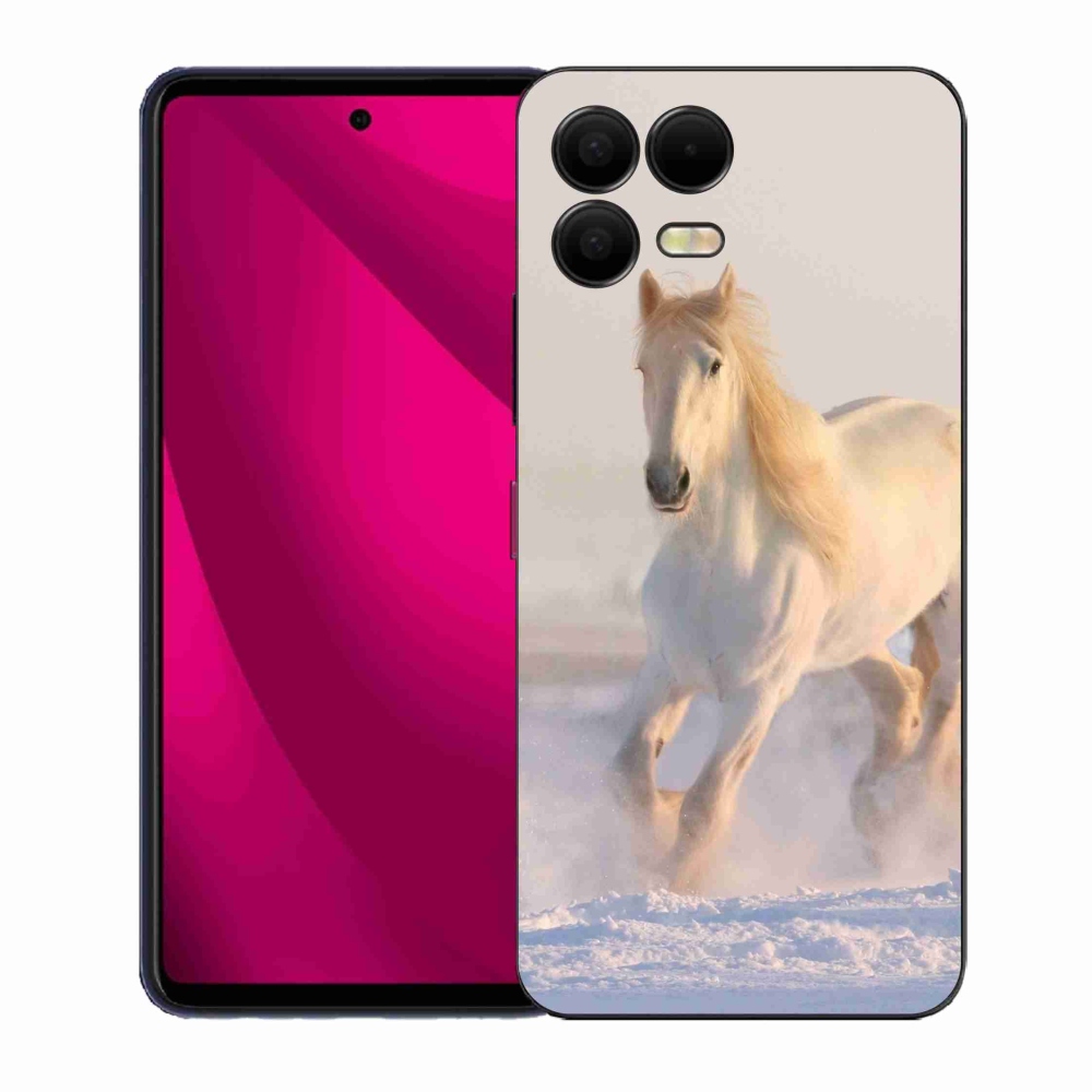 Gélový kryt mmCase na T-Mobile T Phone 3 Pro - kôň v snehu