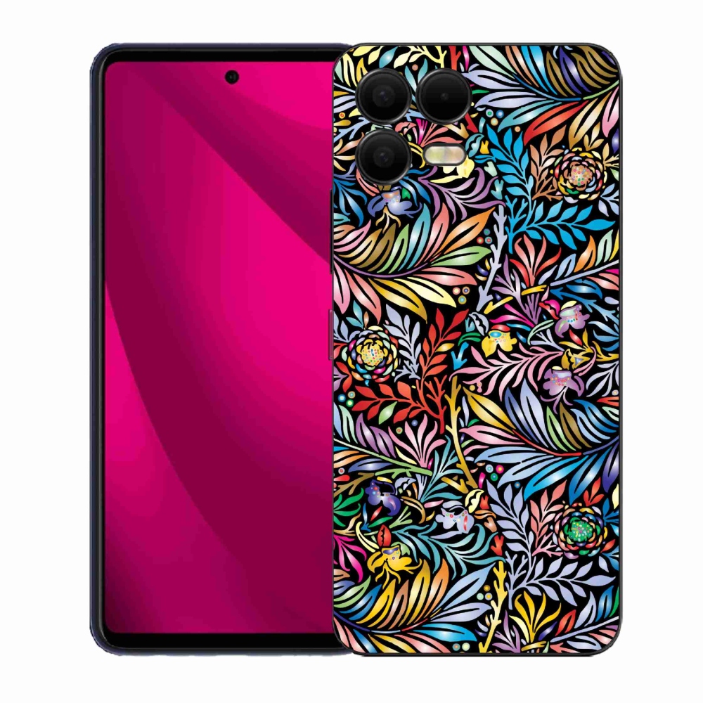 Gélový kryt mmCase na T-Mobile T Phone 3 Pro - kvety 5